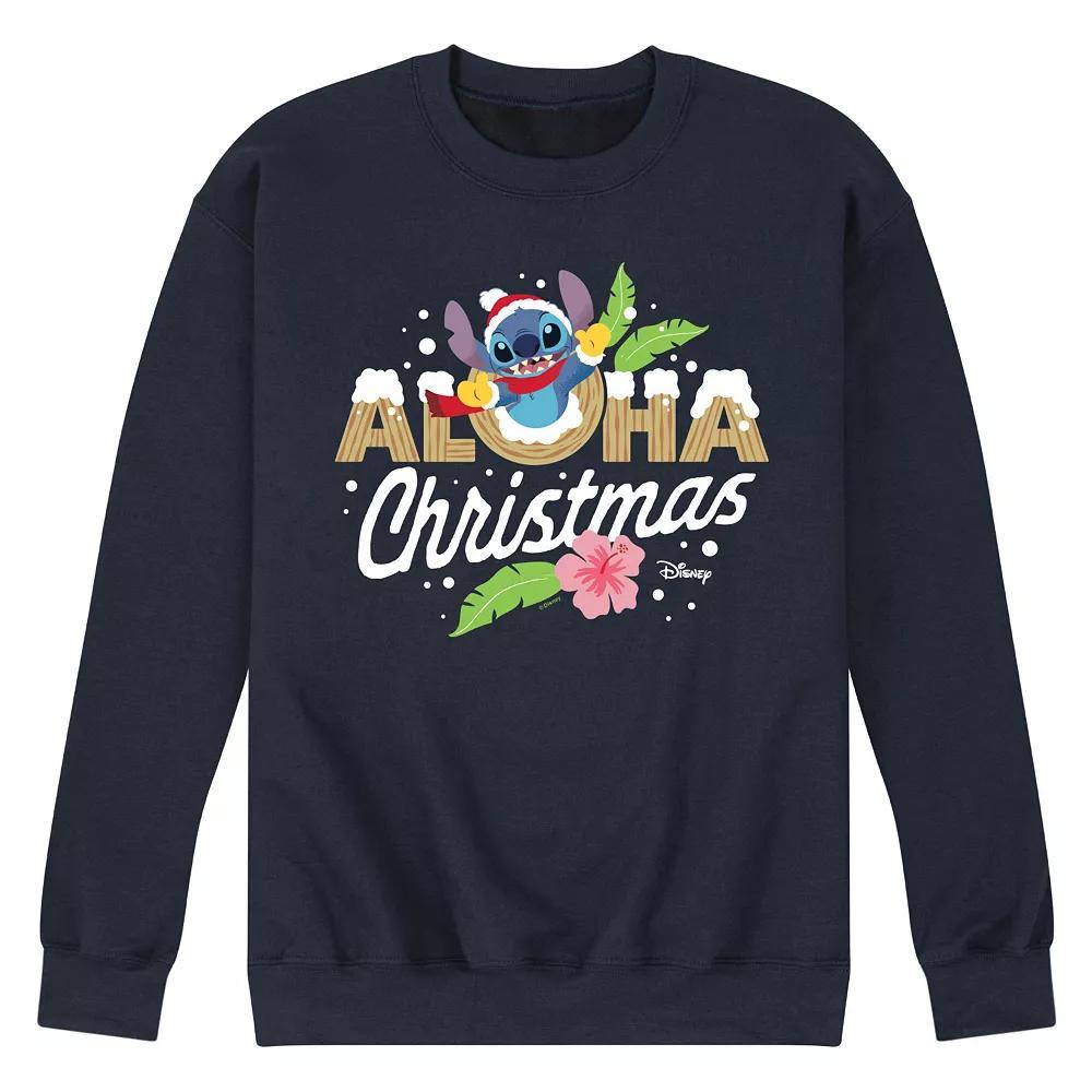 Disney's Lilo & Stitch Men's Aloha Christmas Fleece Sweatshirt,  Product Image