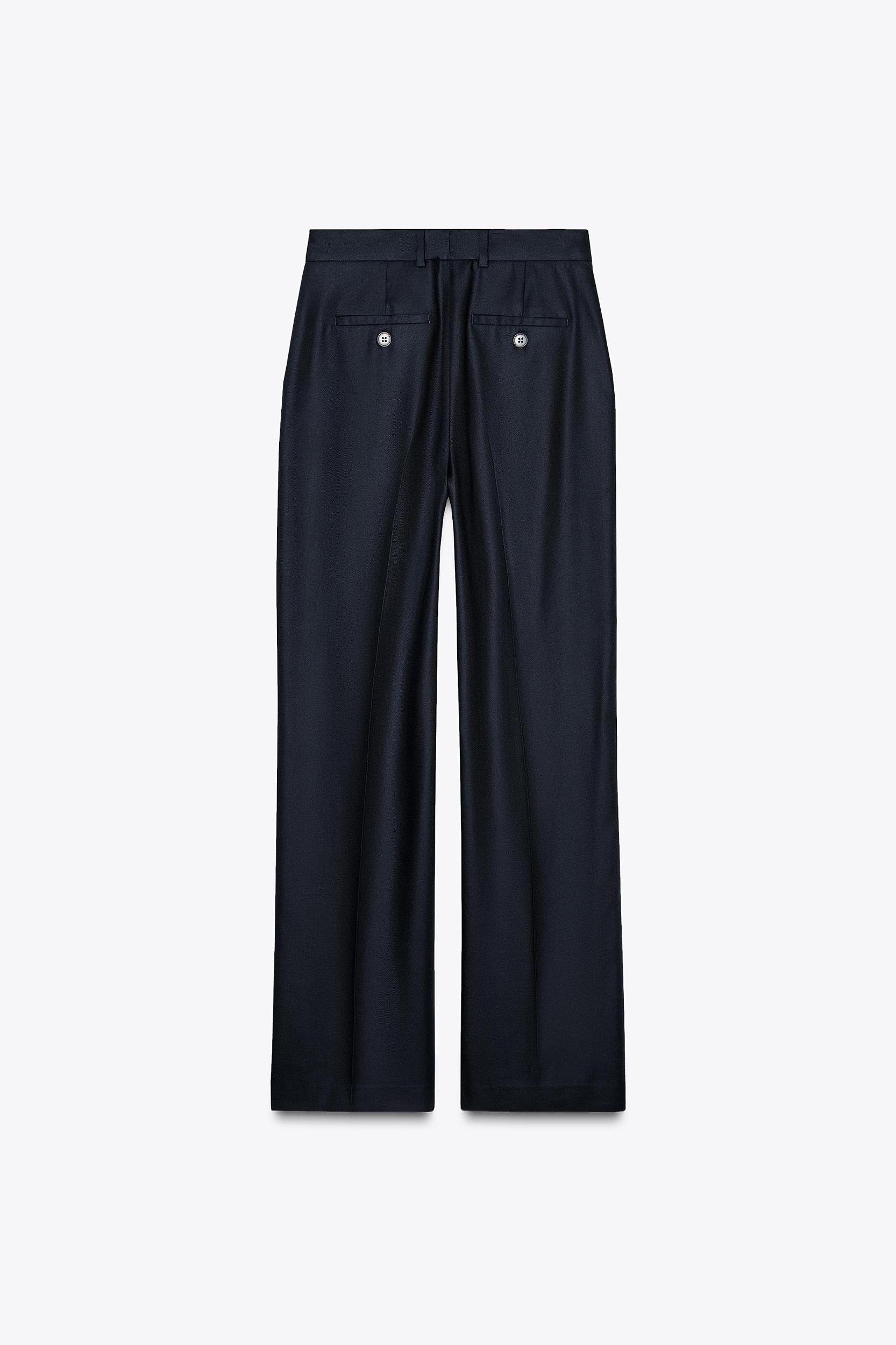 STRAIGHT CUT PLEATED PANTS Product Image