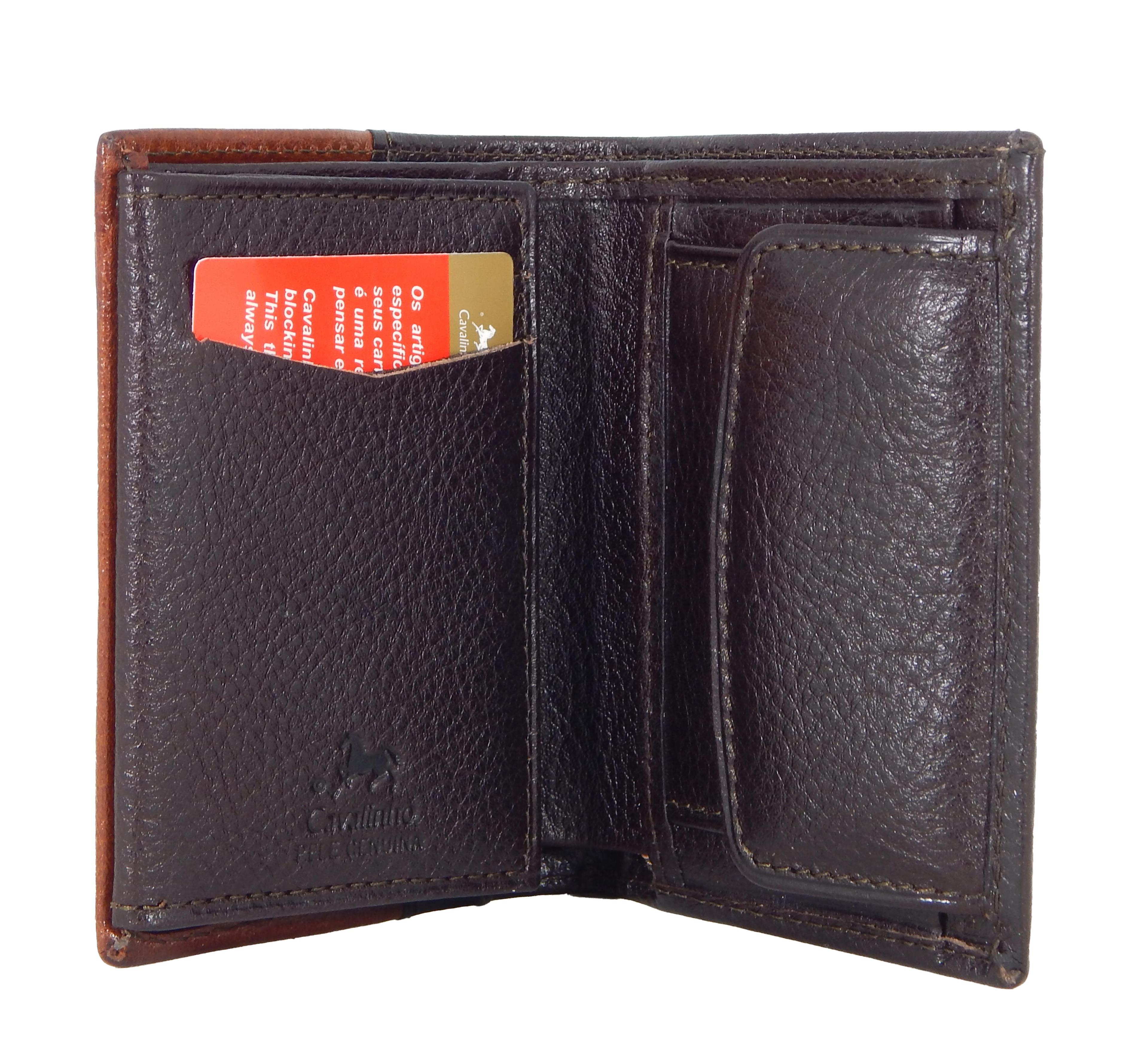 El Cavaleiro Trifold Leather Wallet Product Image