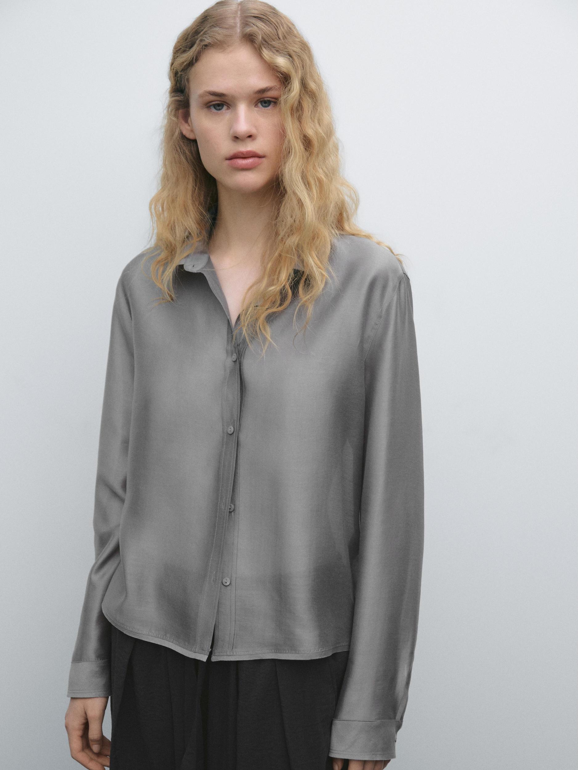 Flowing semi-sheer shirt Product Image