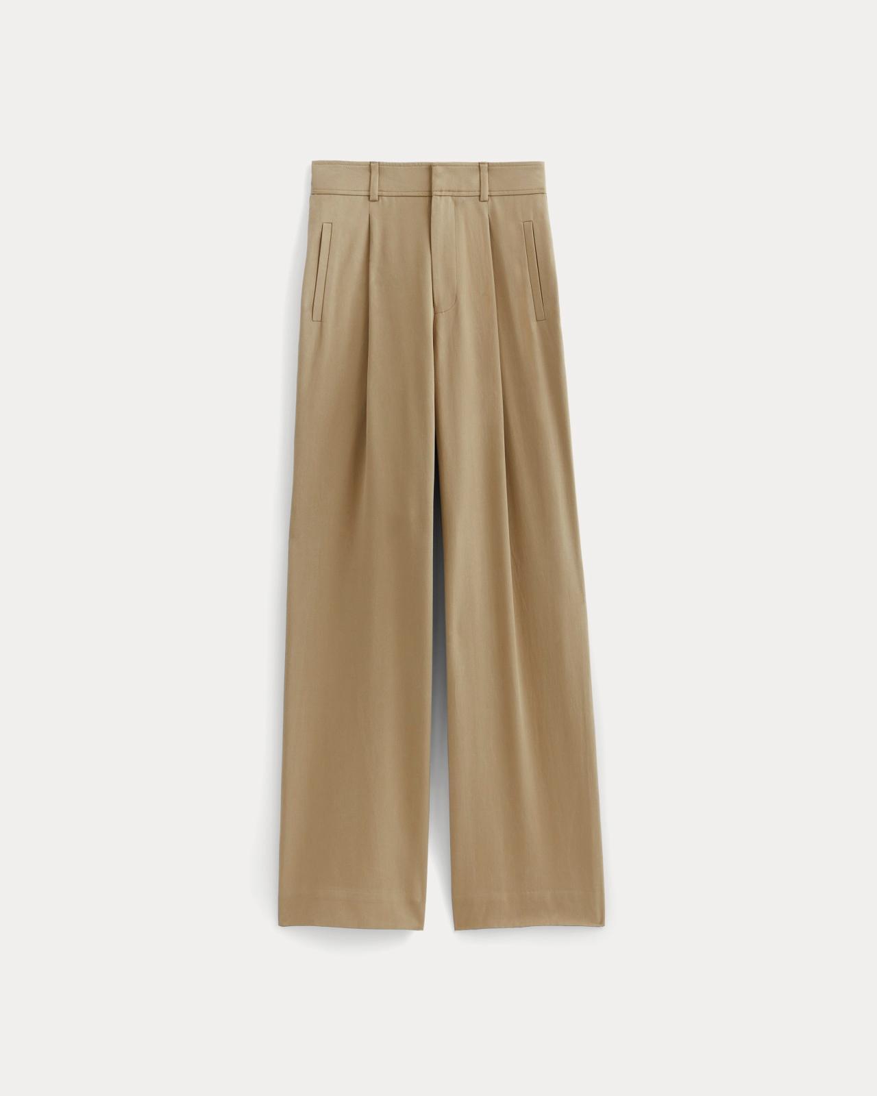 Womens Draper Pleated Pant in Buttersmooth by Everlane Size 0 Product Image