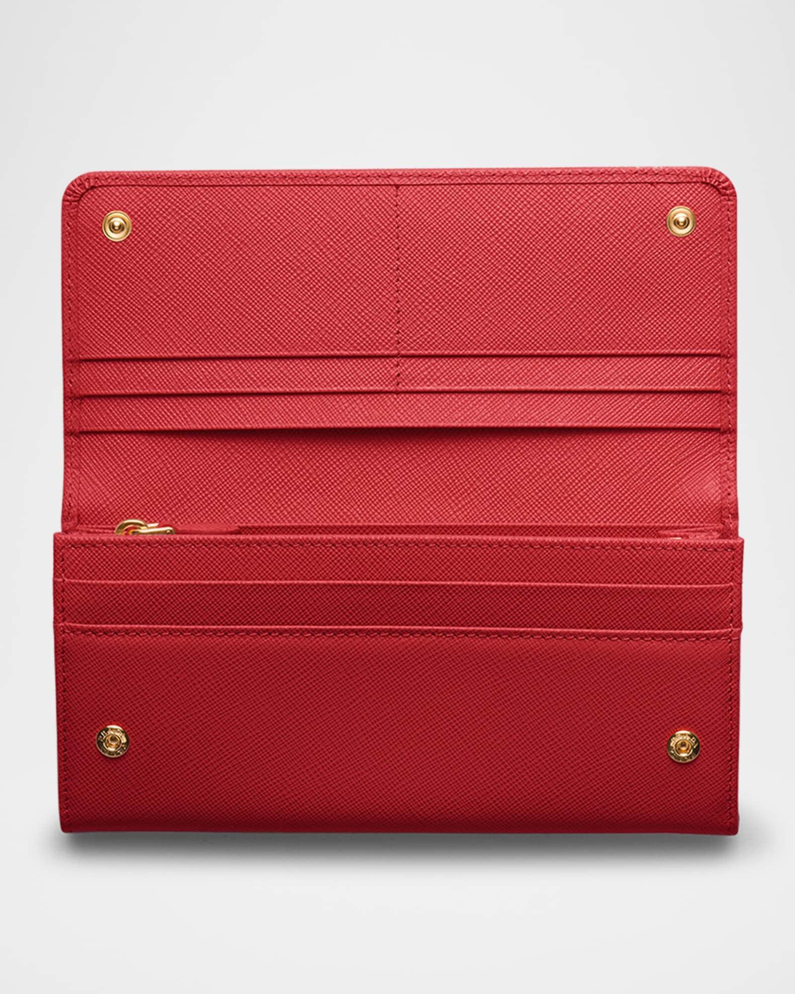 Large Saffiano Leather Flap Wallet Product Image