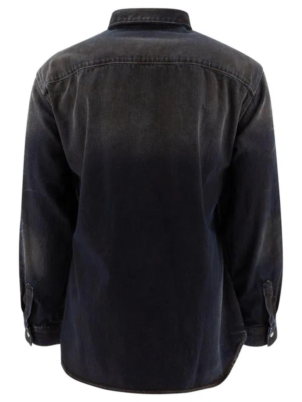 ACNE STUDIOS Oversized Denim Shirt In Blue Product Image