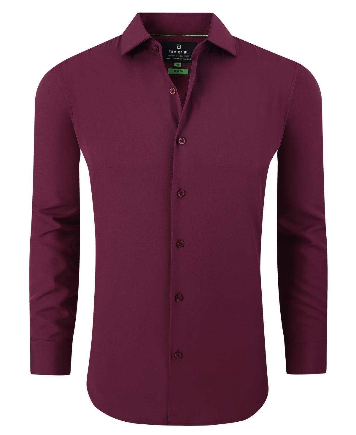 Tom Baine Mens Performance Stretch Solid Button Down Shirt Product Image