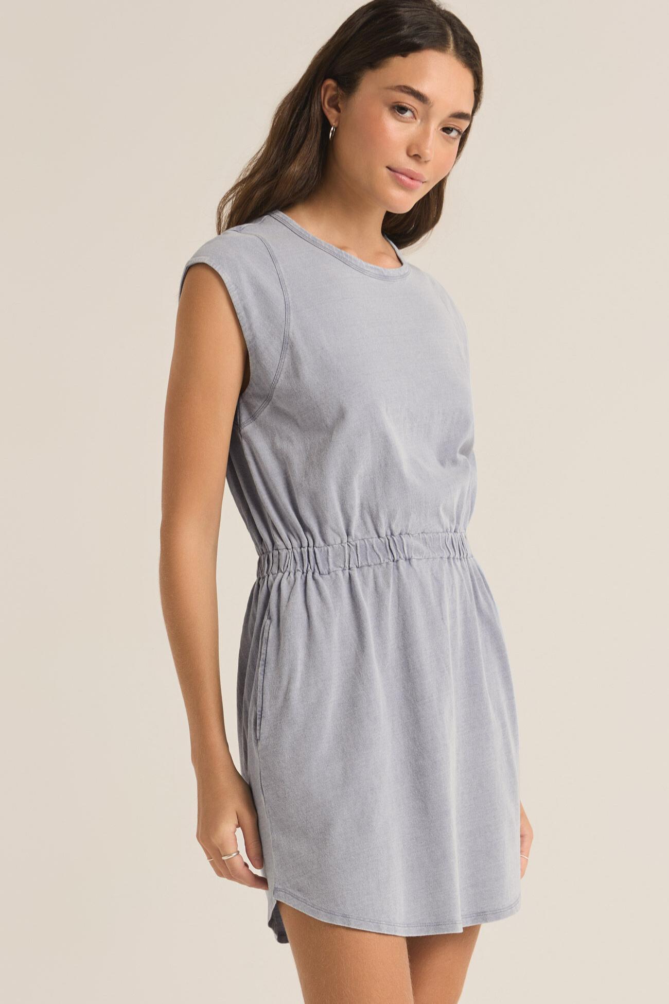 Paxton Knit Denim Dress Product Image