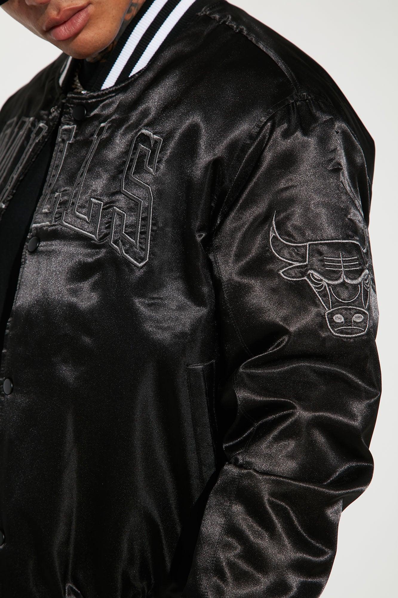 Bulls Out Varsity Jacket - Black Product Image