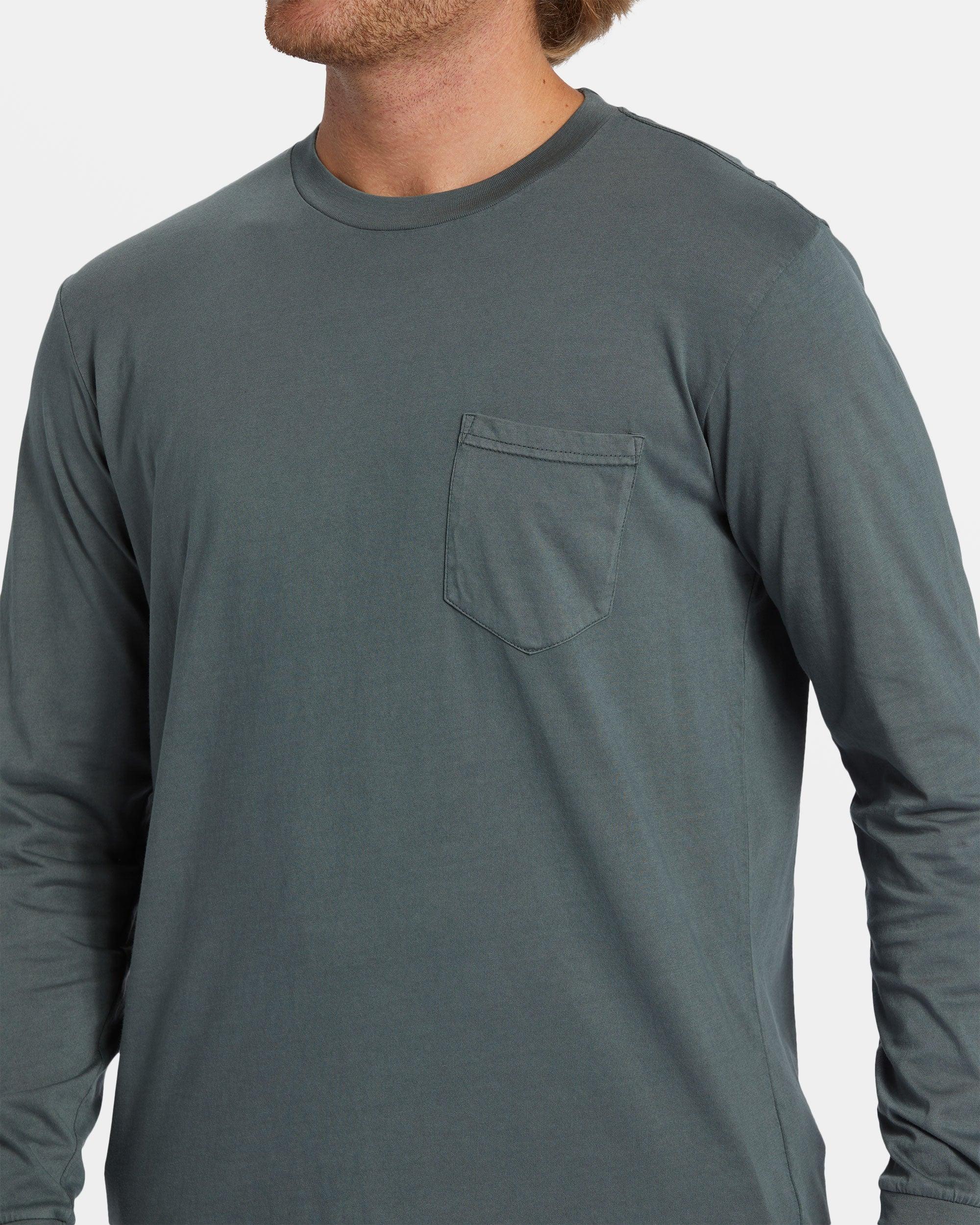 Essential Long Sleeve T-shirt - Slate Green Male Product Image