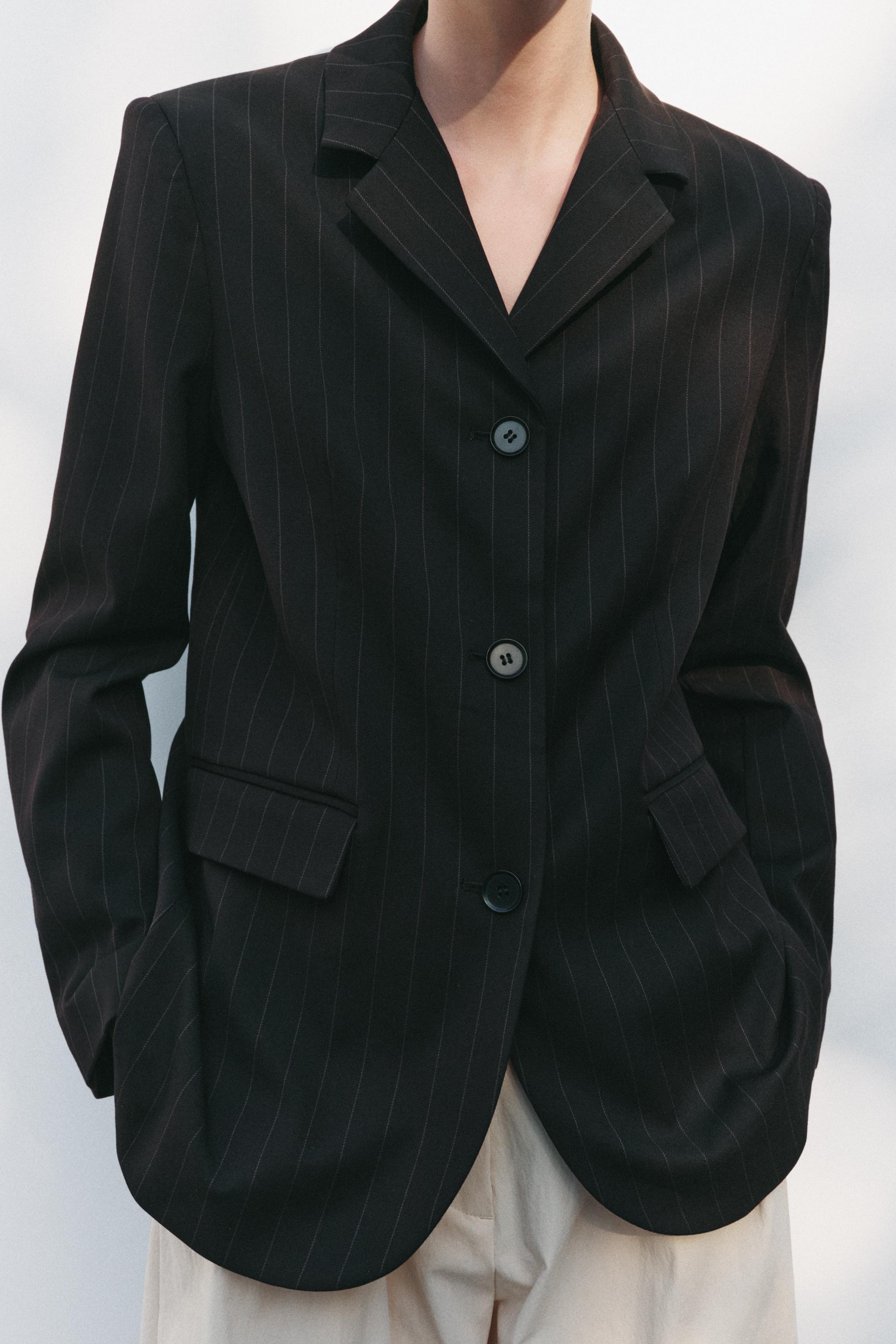 MINIMAL STRIPED BLAZER ZW COLLECTION Product Image