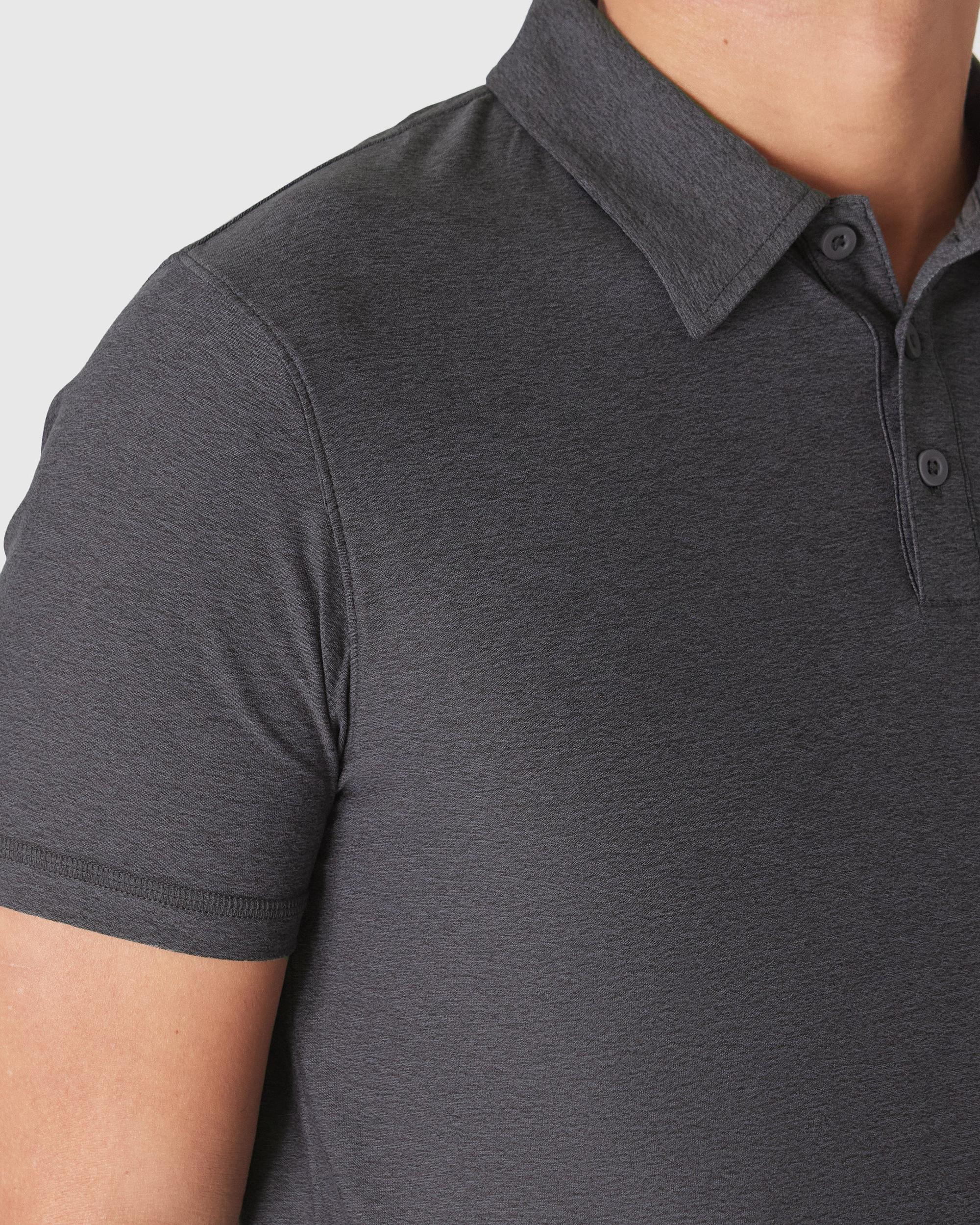 Dark Heather Tempest Active Polo 2.0 Product Image