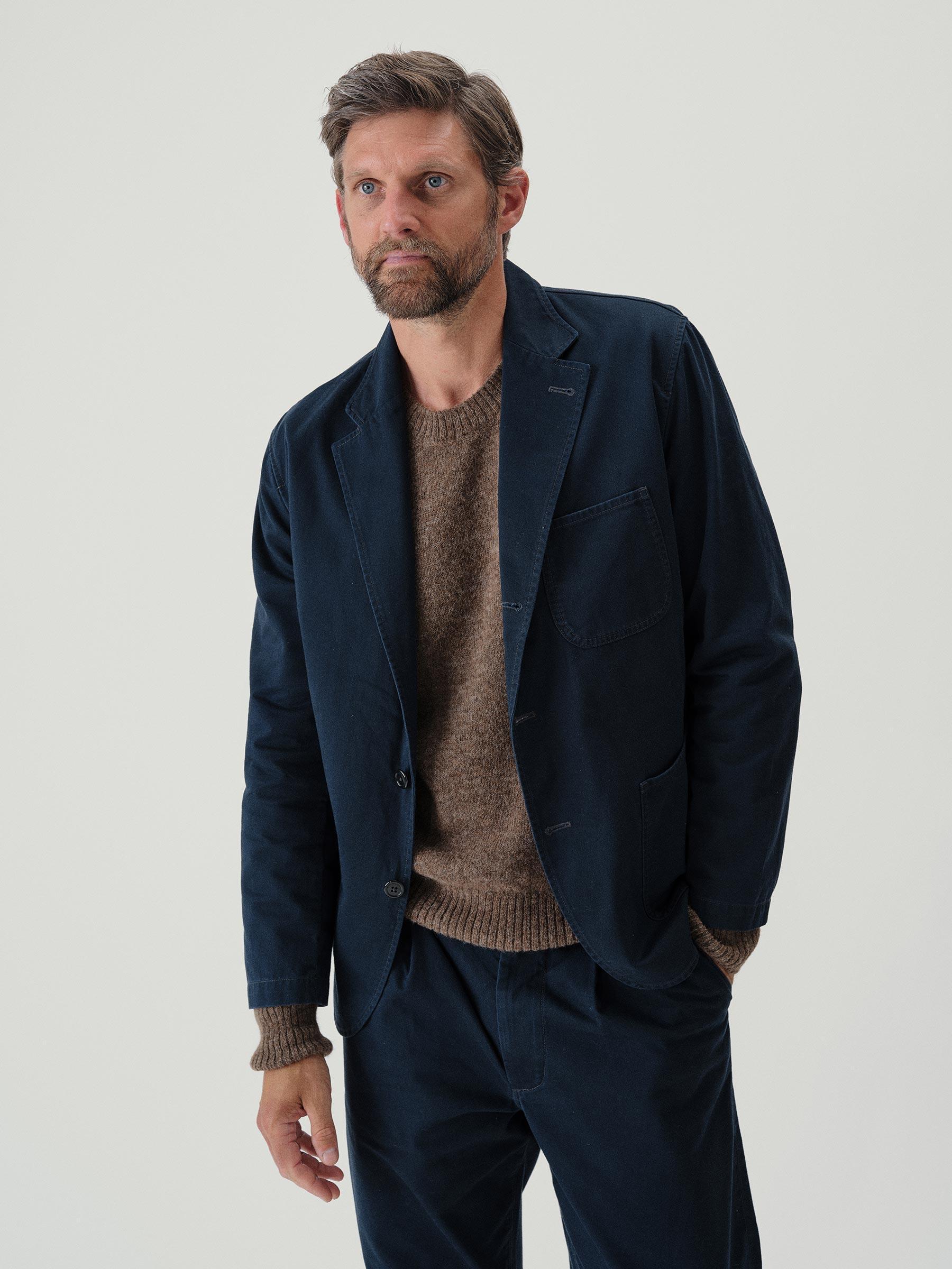 Space Blue Shuttle Sateen Carry On Jacket Product Image