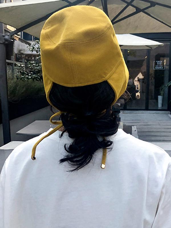 Going Out Solid Color Sun Protection Fisherman Hat Product Image