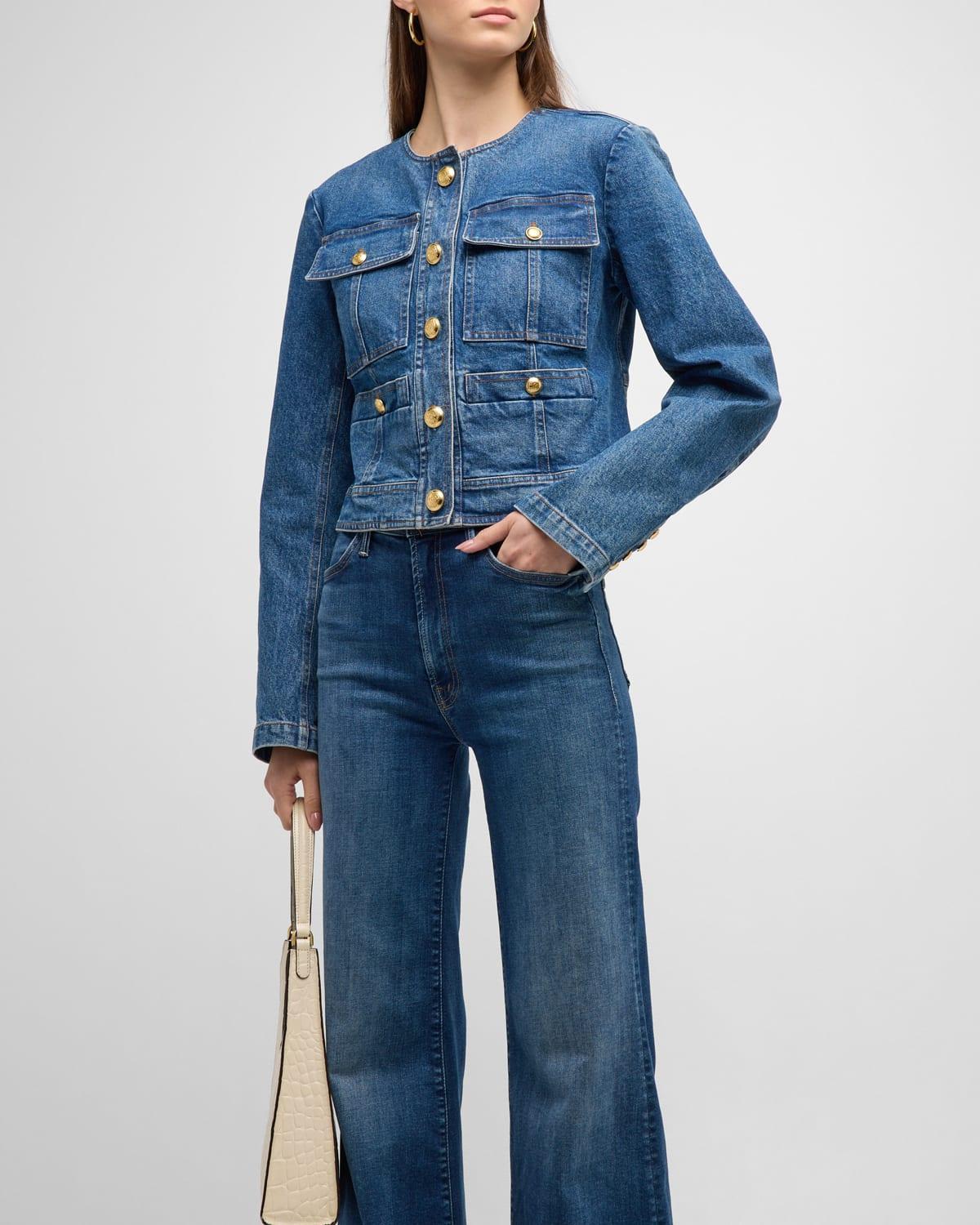 Womens Cleo Denim Jacket Product Image