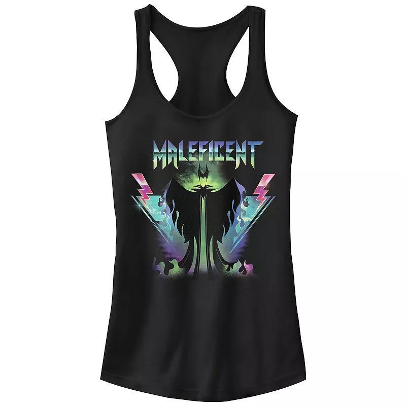 Disney Villains Sleeping Beauty Maleficent Rock Poster Juniors' Racerback Tank Top, Girl's, Size: XXL, Black Product Image