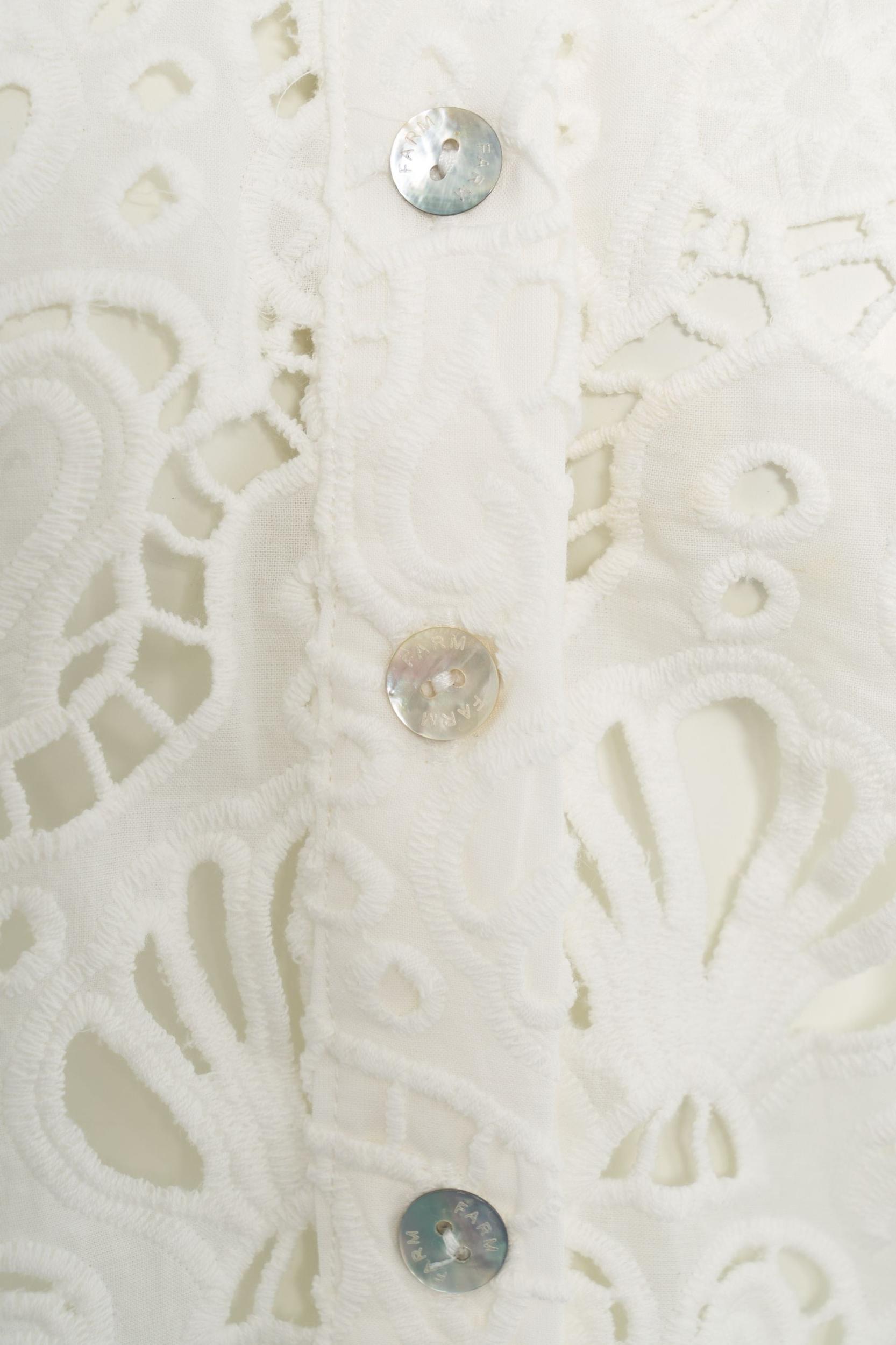 Blouse with perforated embroidery Product Image