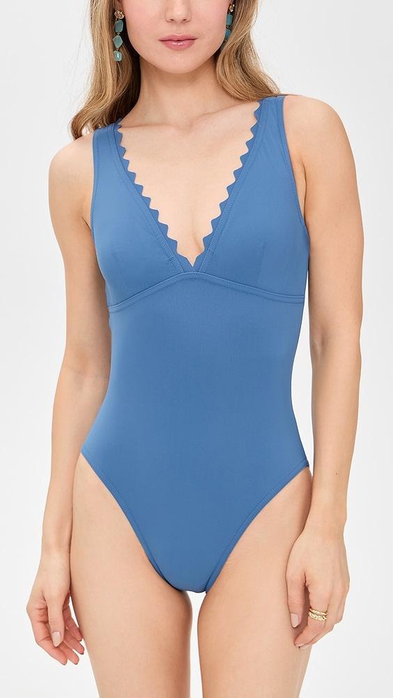 Karla Colletto Ins V-Neck Silent Underwire Tank One Piece | Shopbop Product Image