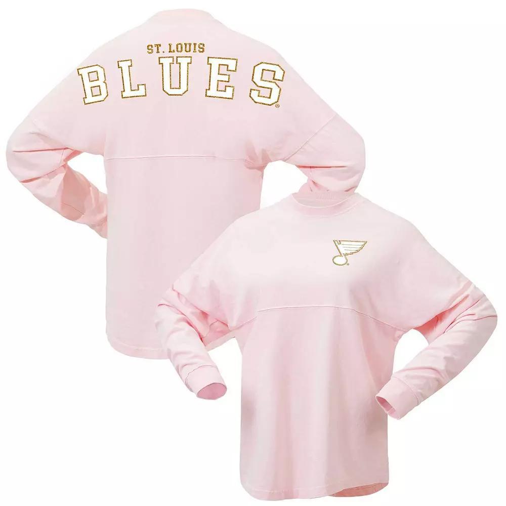 Women's Fanatics Pink St. Louis Blues Spirit Jersey Long Sleeve T-Shirt,  Product Image