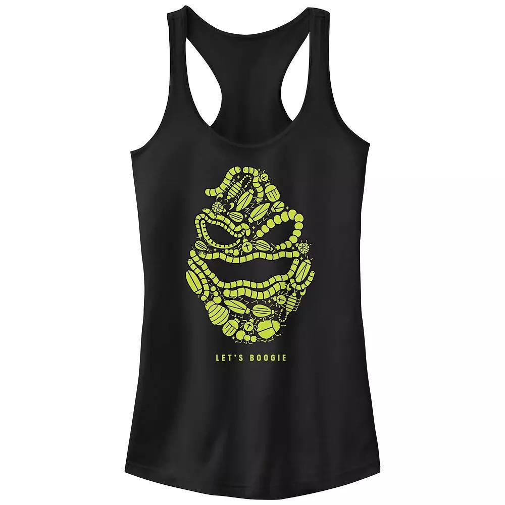 Disney's The Nightmare Before Christmas Oogie Boogie Let's Boogie Bug Head Juniors' Racerback Tank Top, Girl's, Size: XS, Black Product Image