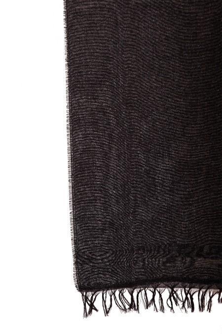 FABIANA FILIPPI Fringed Scarf In Black Product Image