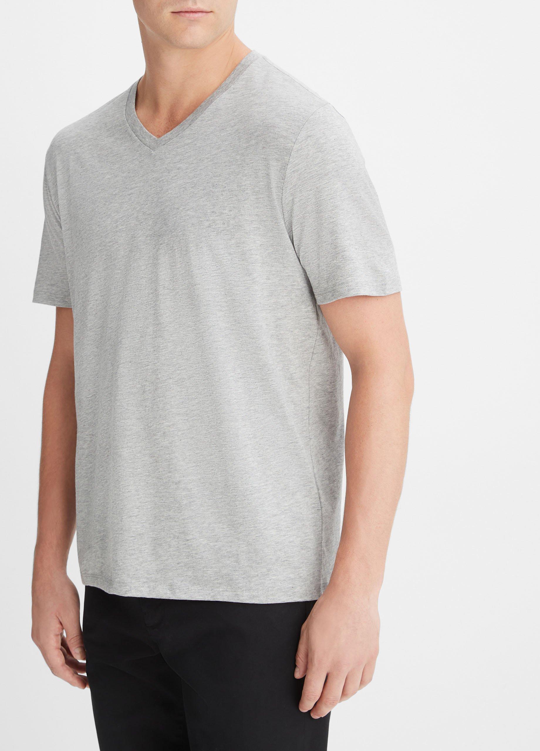 Pima Cotton V-Neck T-Shirt Product Image