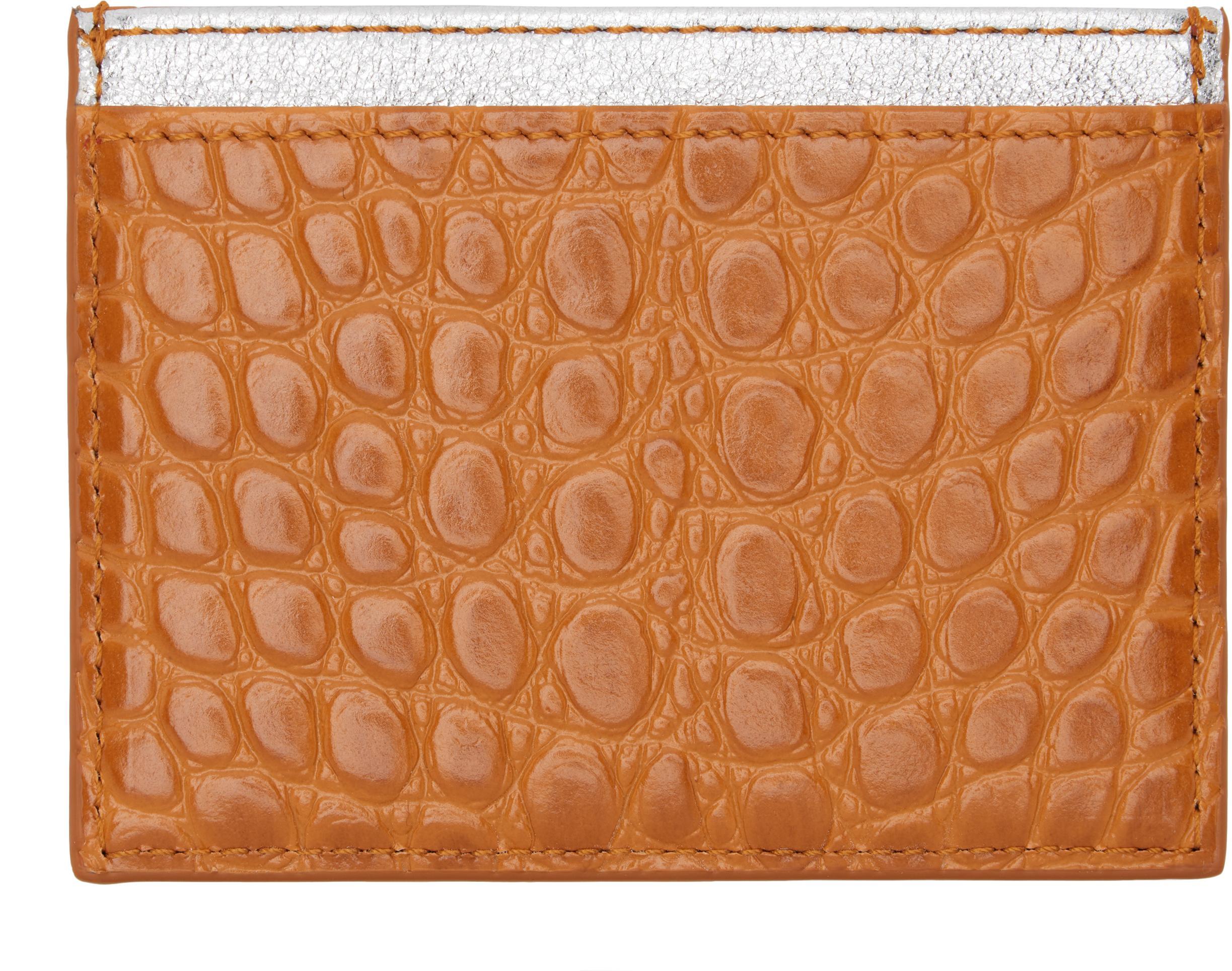 VIVIENNE WESTWOOD Orange Flat Card Holder In Aw24-f407 Product Image