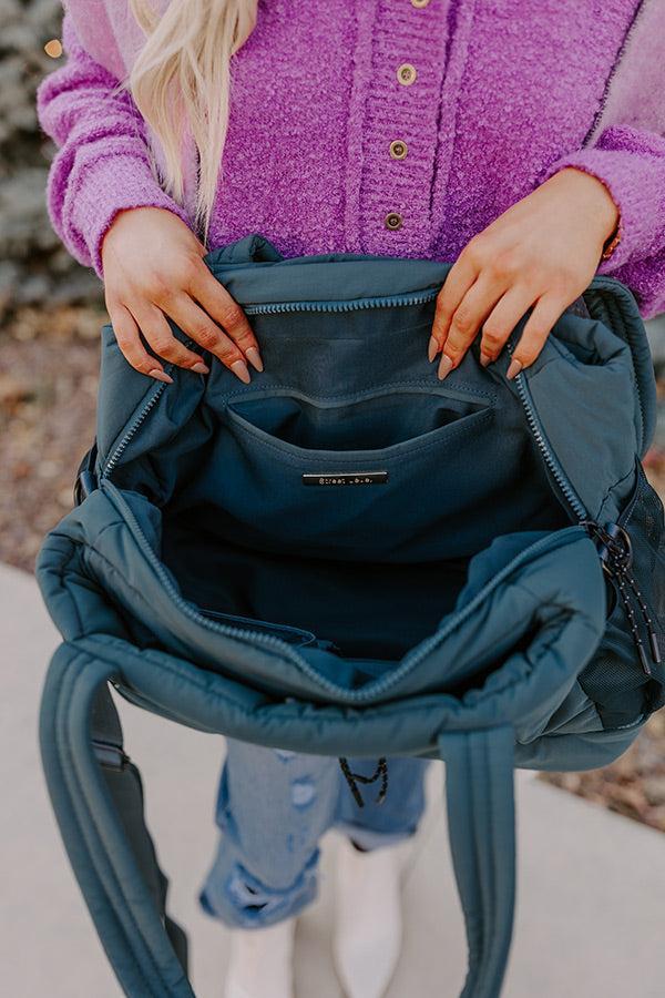 Slow Your Roll Tote In Teal Product Image