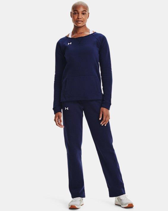 Women's UA Hustle Fleece Crew Product Image