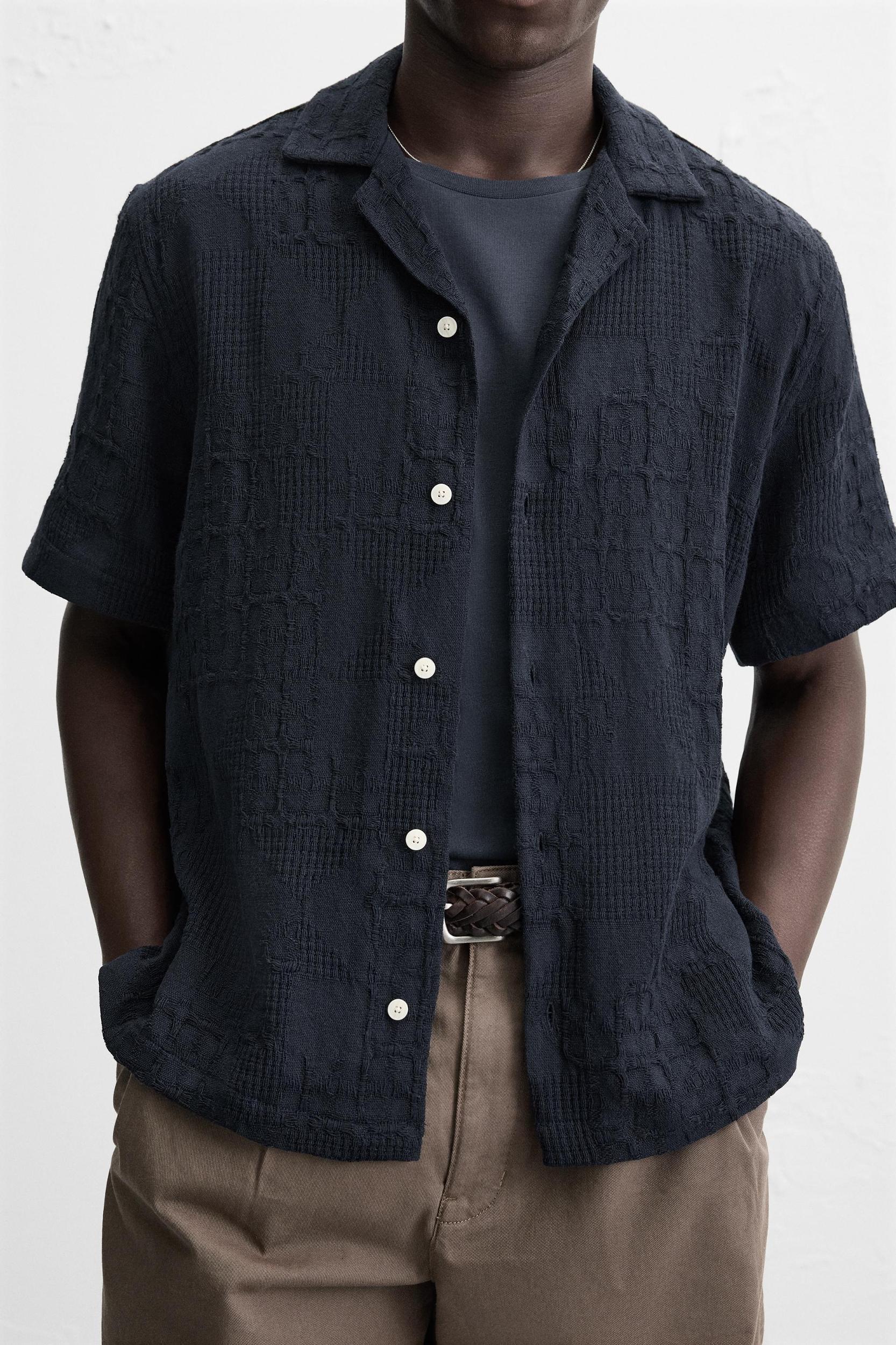 RELAXED FIT JACQUARD SHIRT Product Image