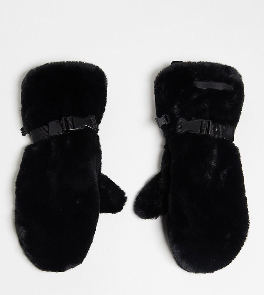 ASOS 4505 Ski faux fur mittens Product Image