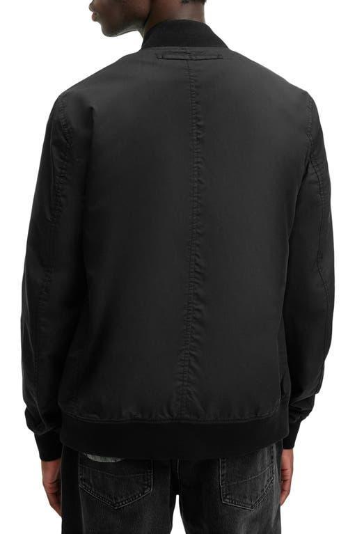 ALLSAINTS Bassett Reversible Bomber Jacket In Black/khaki Brown Product Image