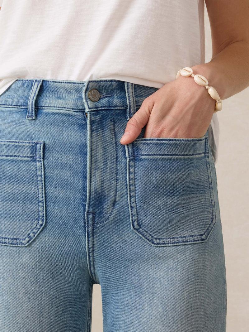 Stretch Terry Patch Pocket Ankle Pant - Eastern Shore Wash Product Image