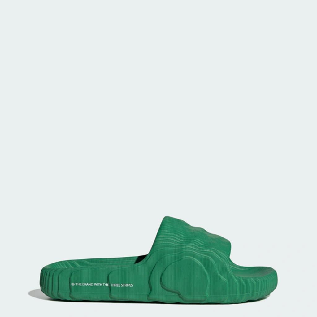 ADIDAS ORIGINALS Adilette 22 Slide Sandals In Green/white Product Image