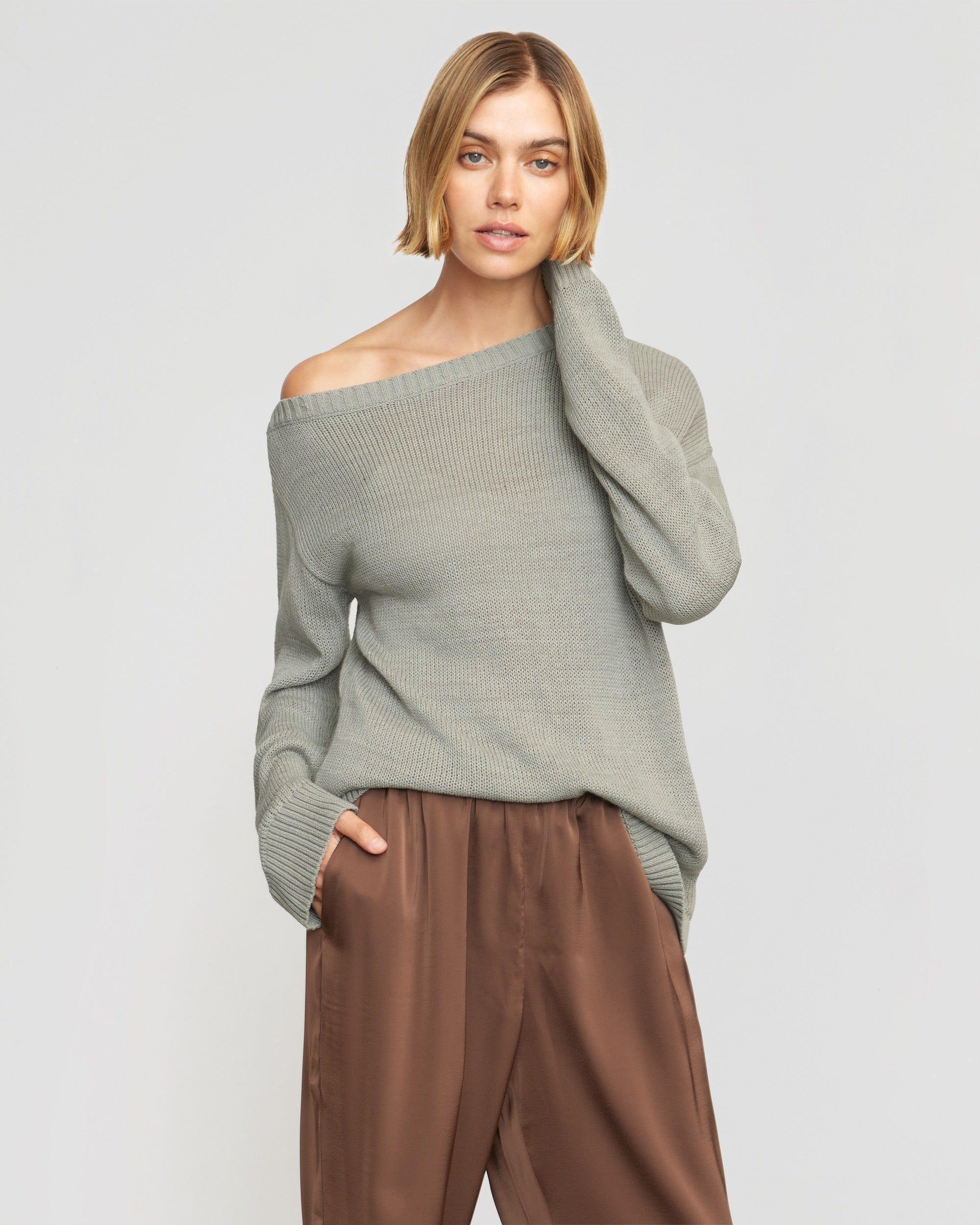 Issa Lightweight Off-Shoulder Sweater Product Image