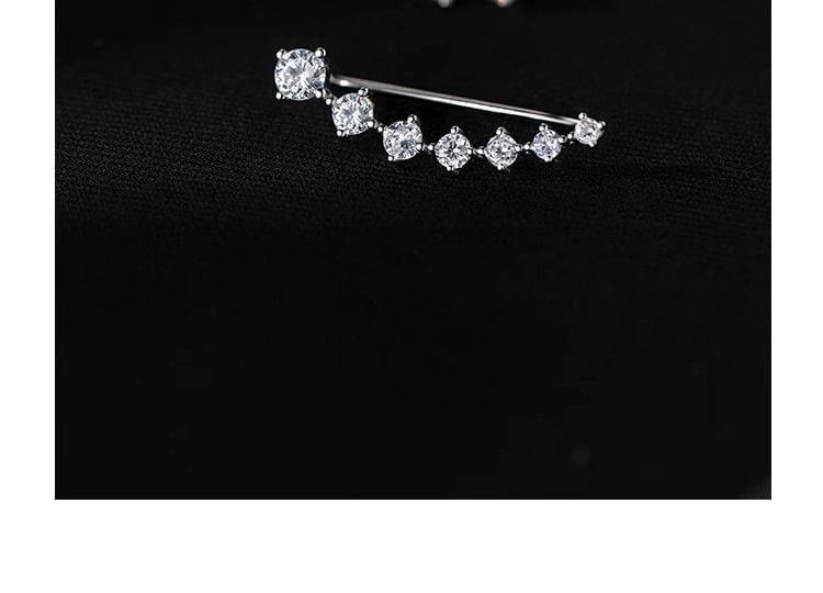 Rhinestone Crawler Earring Product Image