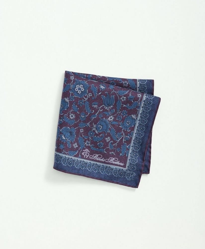 Silk Paisley Floral Pocket Square Product Image