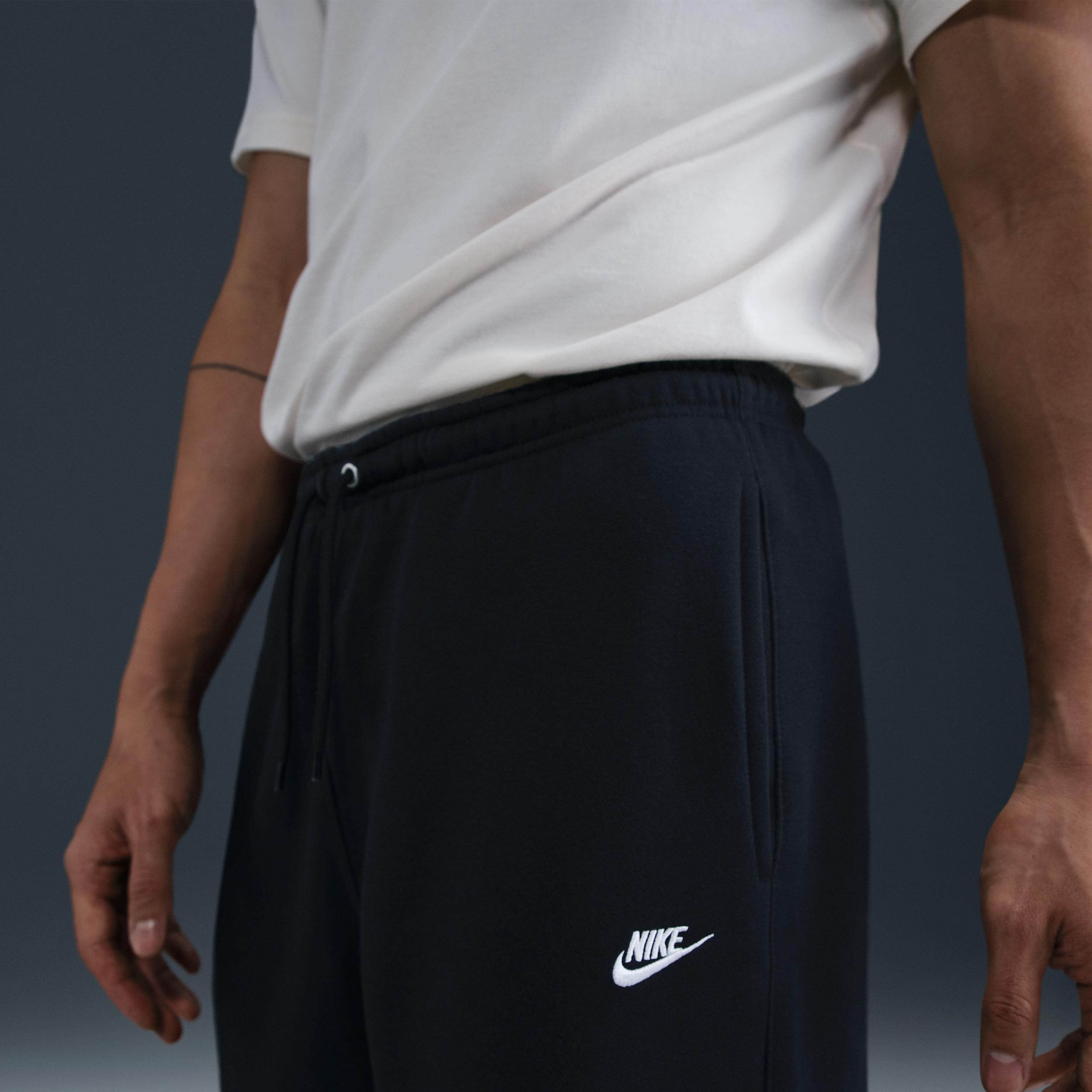 Nike Mens Club Open-Hem Fleece Pants | FN3730-010 Product Image
