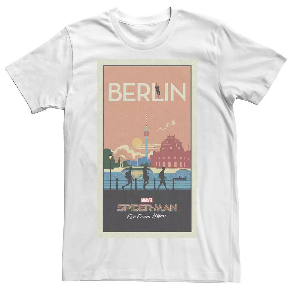 Men's Marvel Spider-Man Far From Home Berlin Abstract Movie Poster Tee,  Product Image