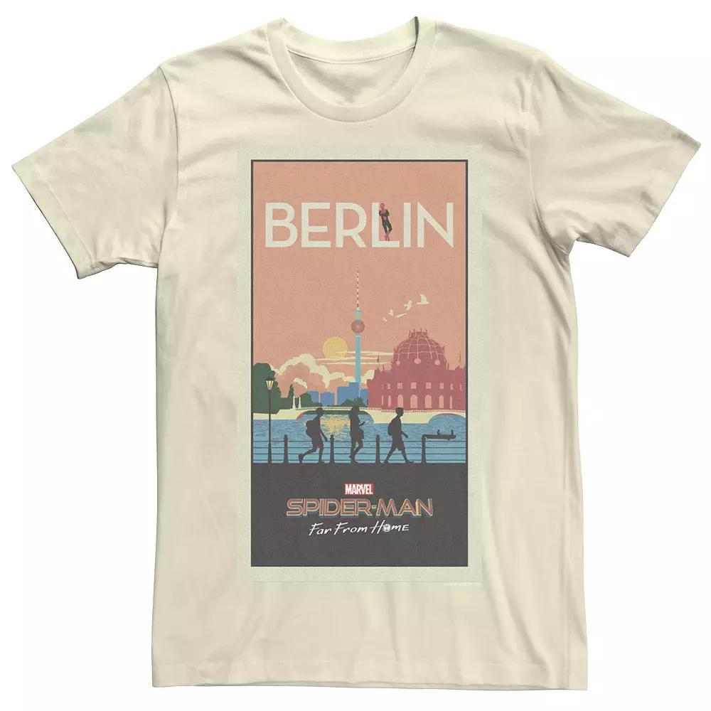 Men's Marvel Spider-Man Far From Home Berlin Abstract Movie Poster Tee,  Product Image