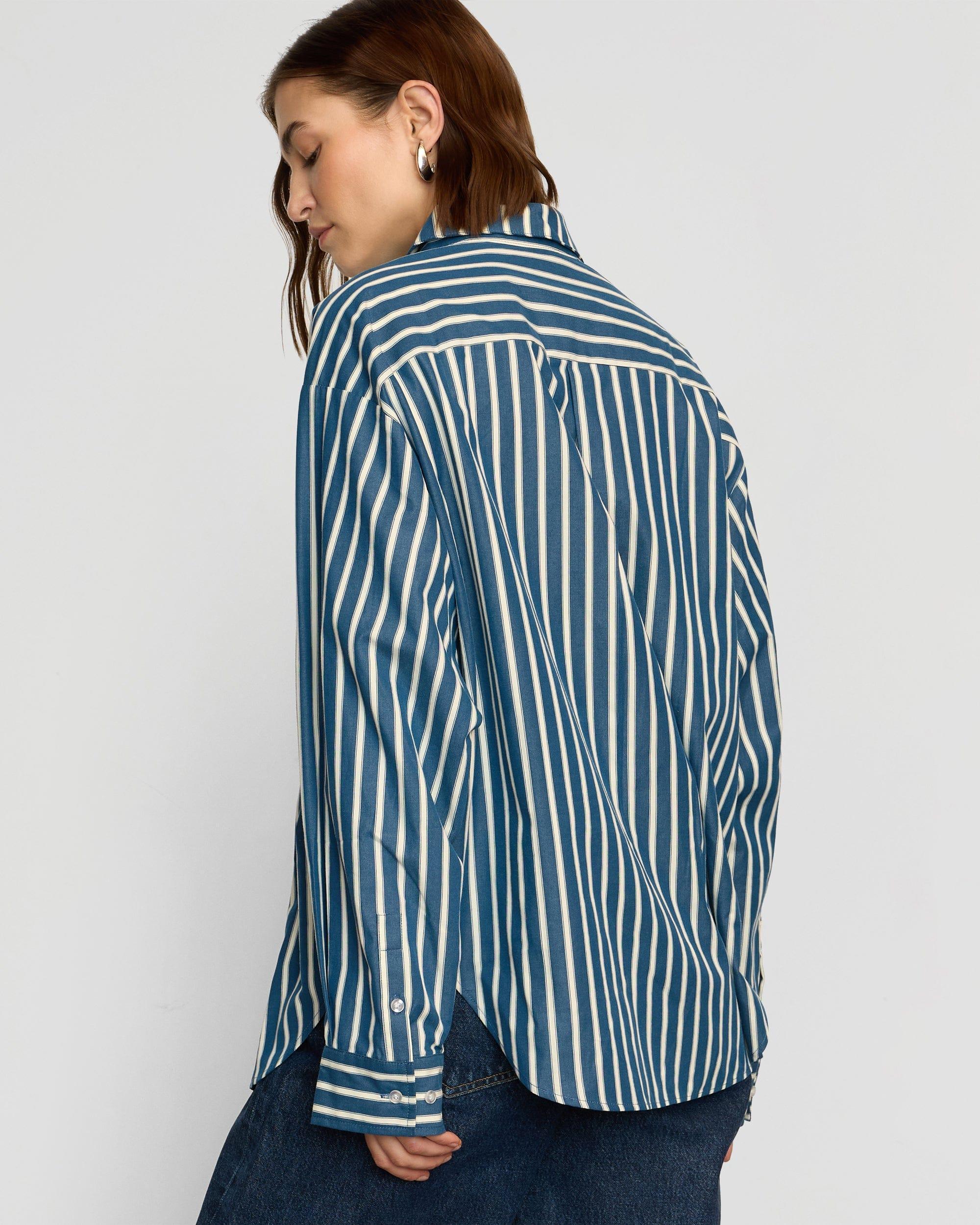 Tariro Oversized Striped Shirt Product Image