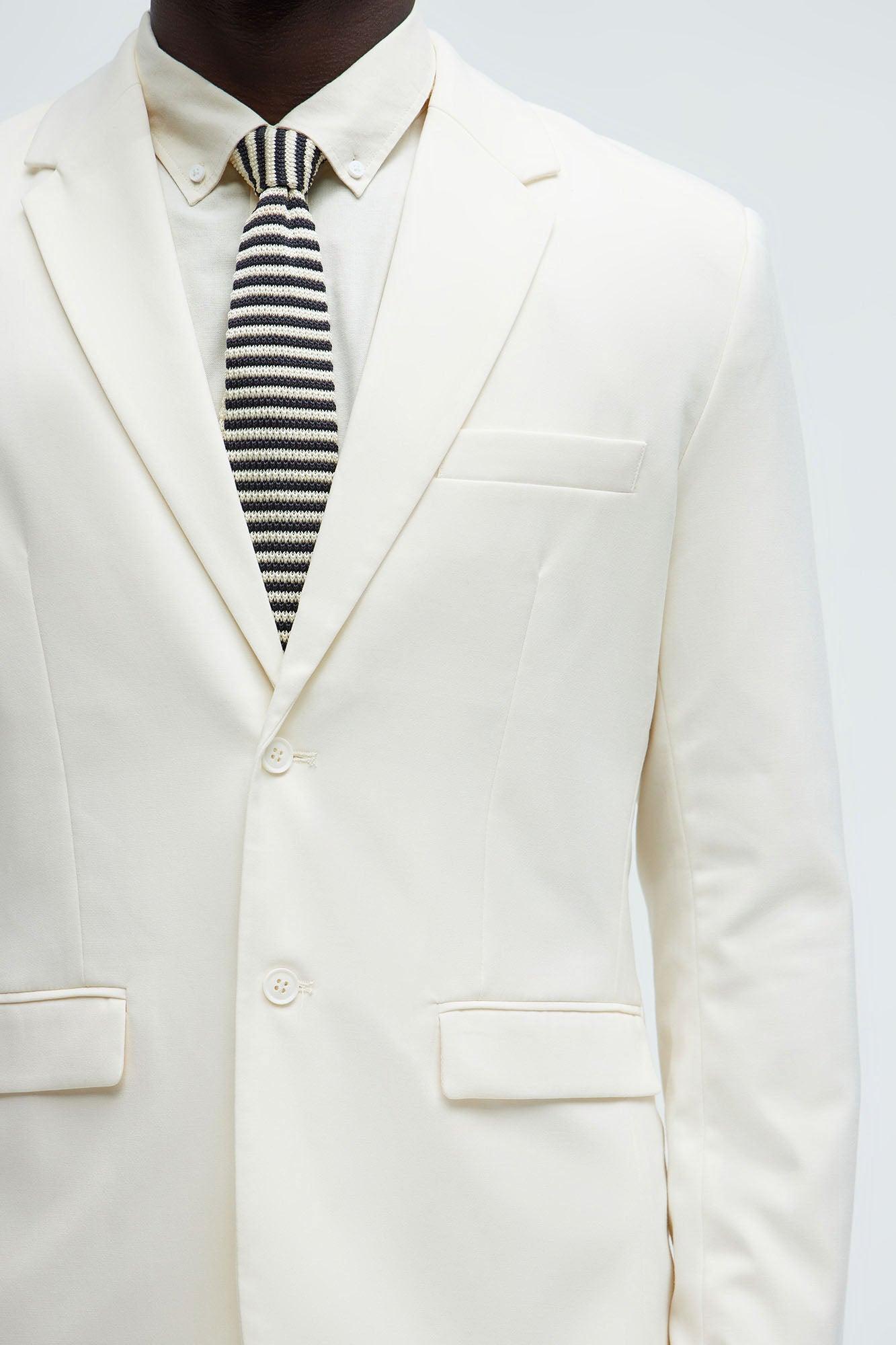 The Modern Stretch Suit Jacket - Off White Product Image