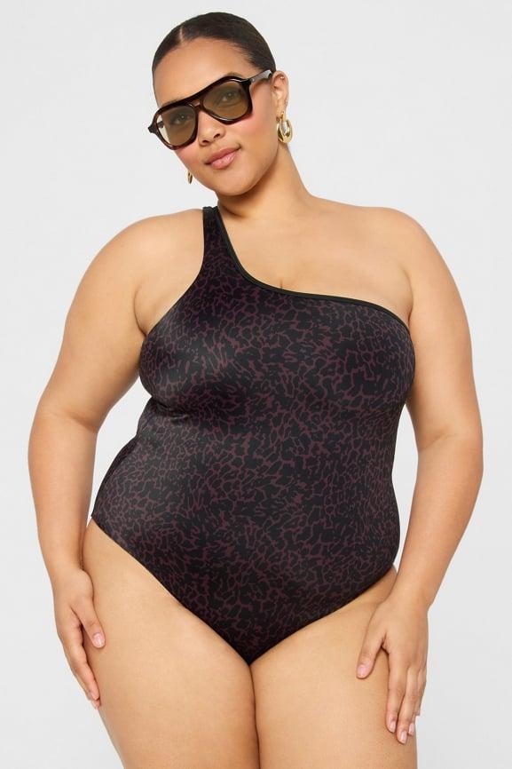 One Shoulder Cutout One-Piece Product Image