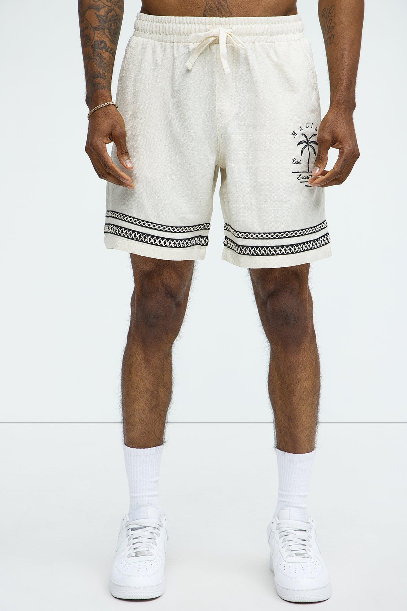Zephyr Relaxed Shorts - Off White Product Image