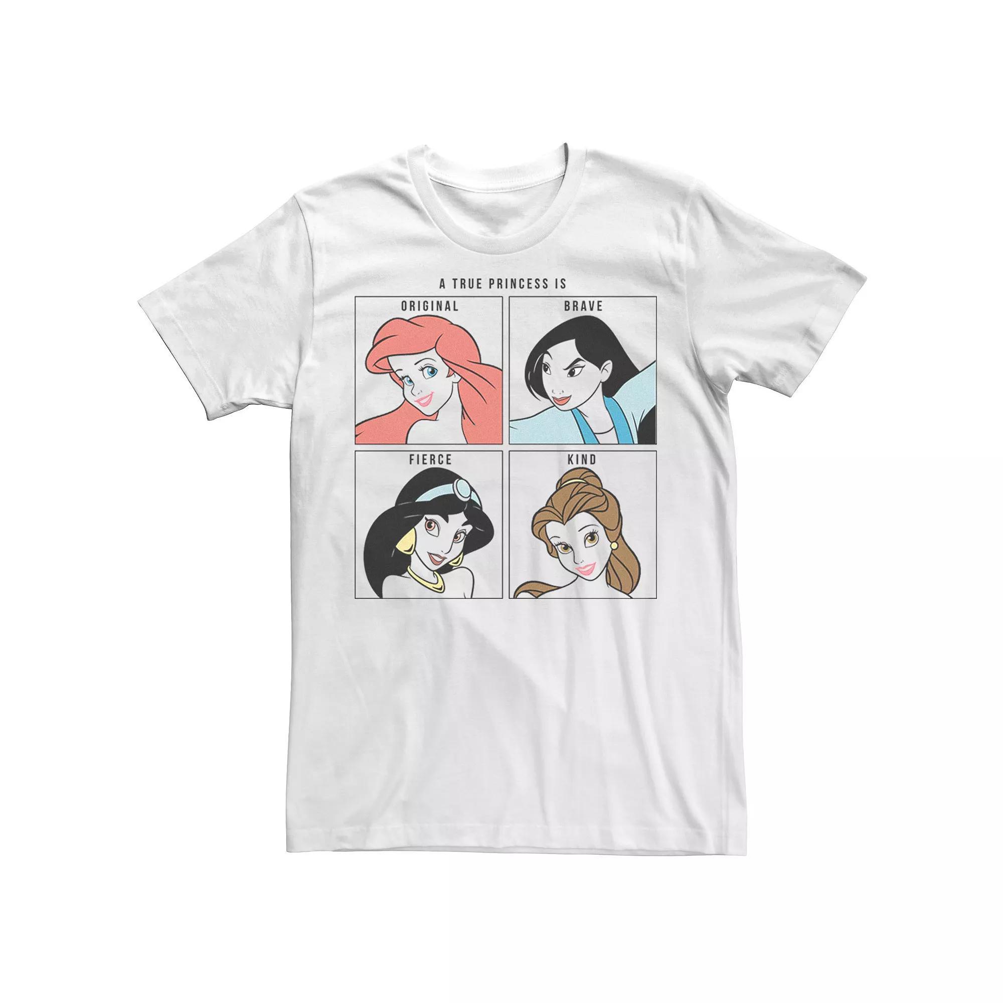 Men's Disney Princess True Princess Is Original Brave Fierce Kind Tee, Size: XL, White Product Image
