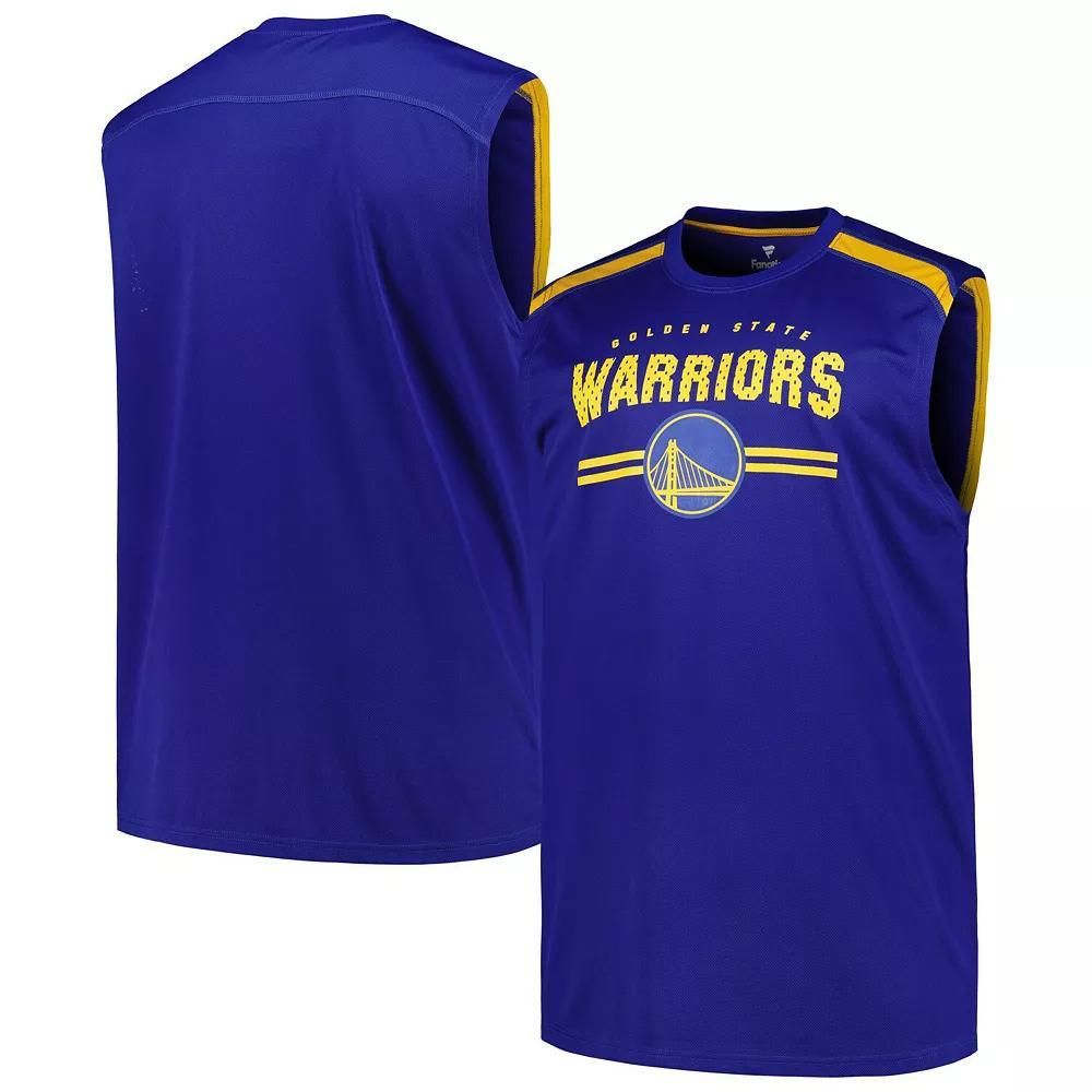 Men's Fanatics Royal Golden State Warriors Big & Tall Birdseye Muscle Tank Top,  Product Image