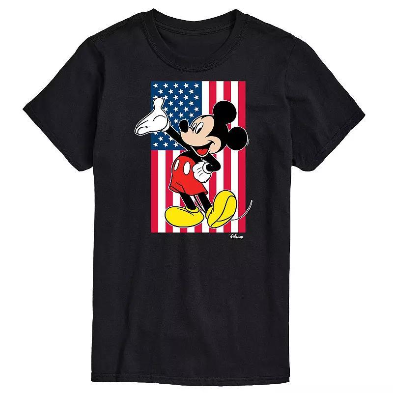 Disney's Mickey Mouse Big & Tall Flag Graphic Tee, Men's, Size: 3XL Tall, Blue Product Image