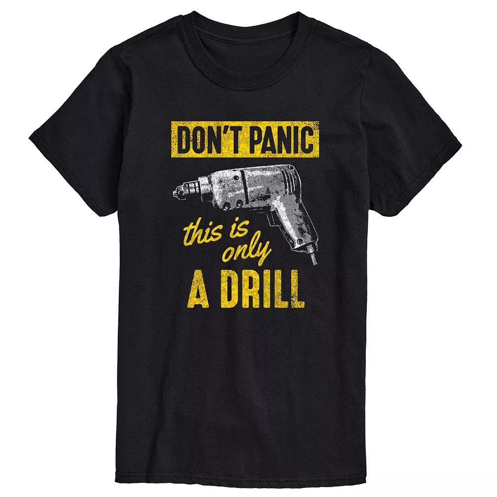 Men's Don't Panic, This is Only a Drill Graphic Tee,  Product Image