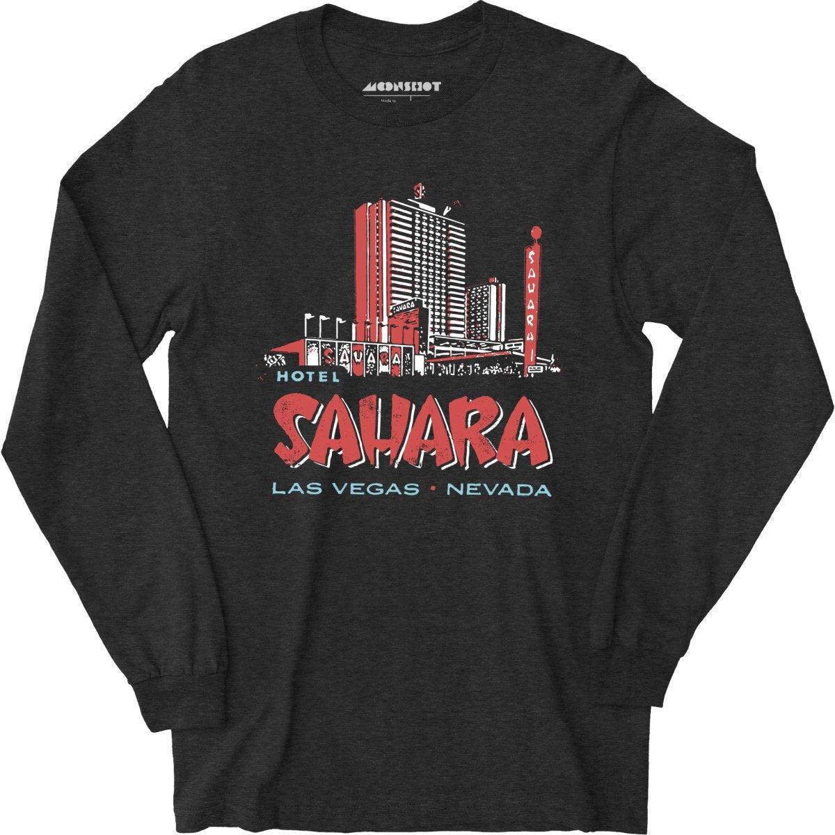 Hotel Sahara Exterior - Vintage Las Vegas - Long Sleeve T-Shirt Product Image