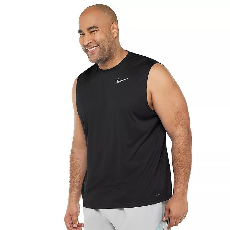 Big & Tall Nike Dri-FIT UPF 40+ Essential Sleeveless Hydroguard Swim Tee, Men's, Size: Large Tall, Dusty Cactus Product Image