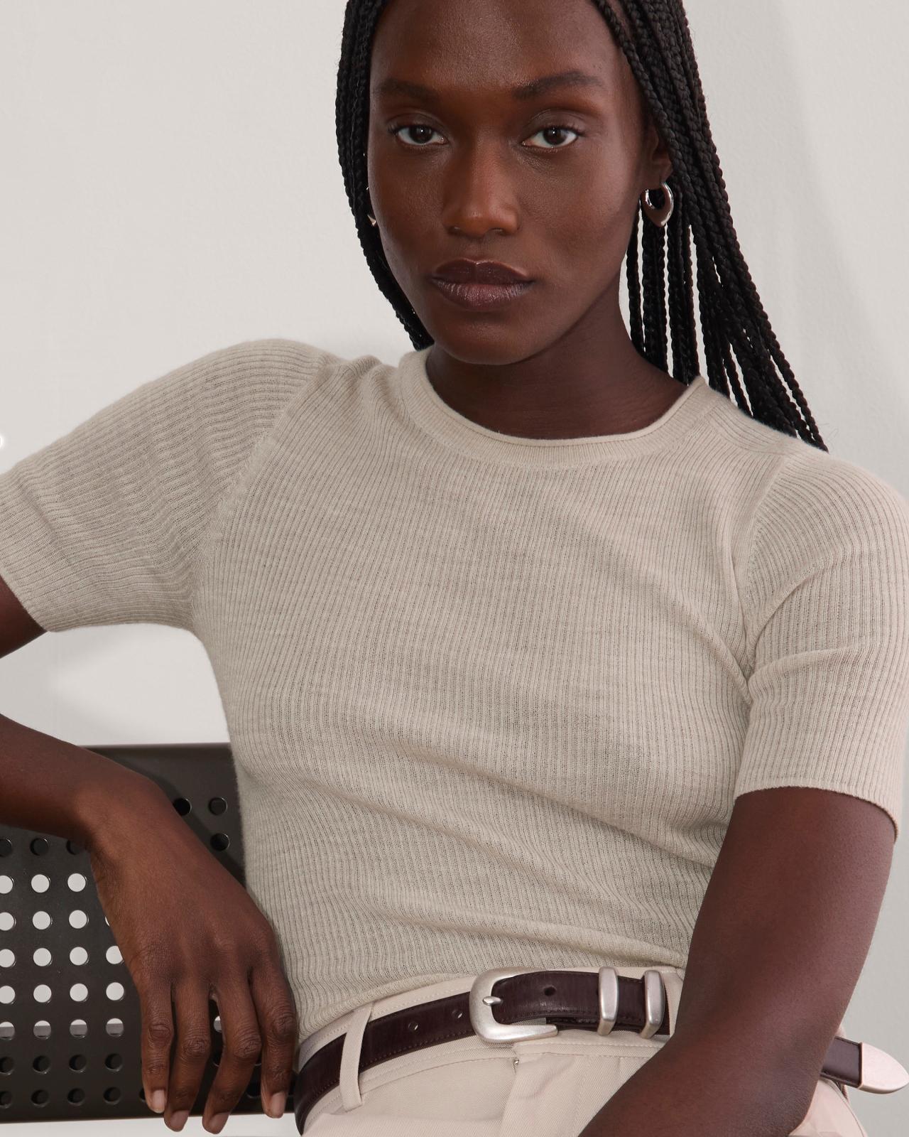 Womens Sweater T-Shirt in Ultrasoft Merino by Everlane Product Image