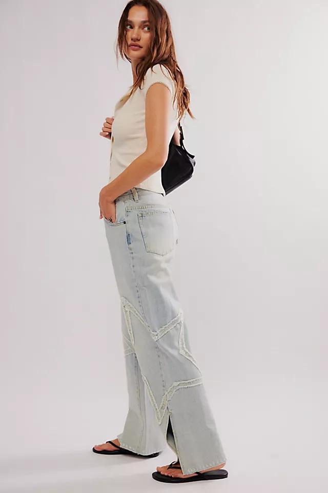 OneTeaspoon Star Straight-Leg Mid-Rise Jeans Product Image