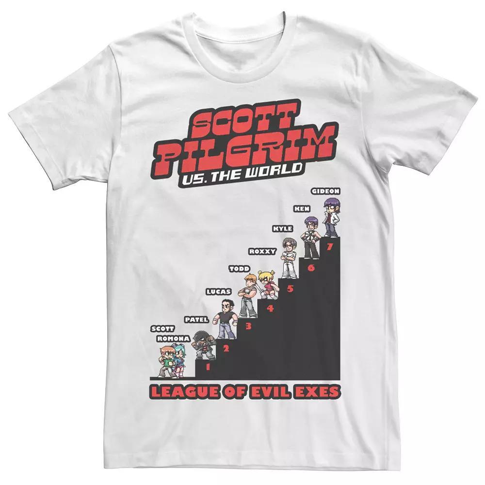 Men's Scott Pilgrim Vs. The World League Of Evil Exes Tee, Size: 3XL, White Product Image